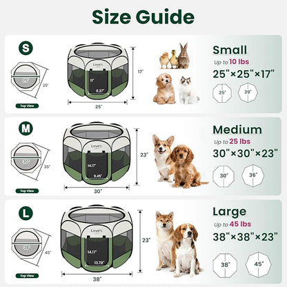 Love's cabin Pet Puppy Dog Playpen, Large Dog Tent Crates Cage Indoor/Outdoor - Image 2