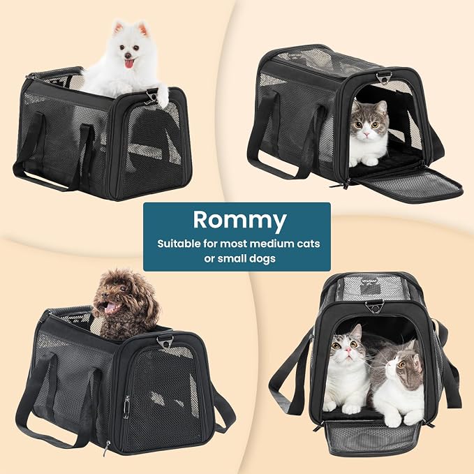 19 x 12 x 12 Large Cat Car Carrier – Roomy Escape-Proof Cat Car Seat - Image 8