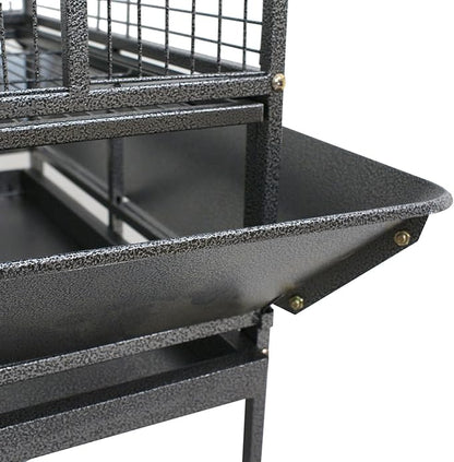 ZENY 68-Inch Birdcage, Playtop Parrot Cage, Wrought Iron Bird Cage - Image 9