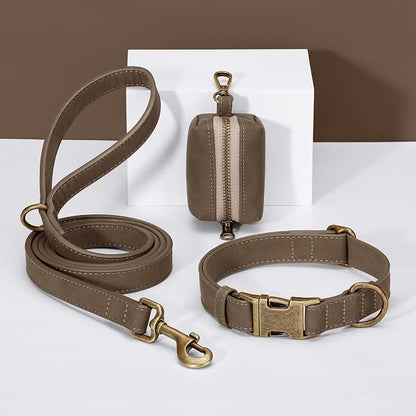 Didog Soft PU Leather Dog Collar, Stylish Quick Released Dog Collars - Image 5