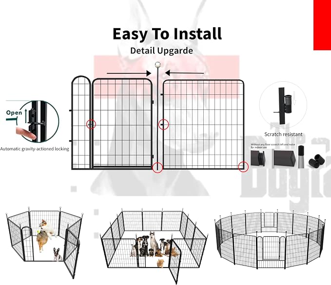Portable Dog Crates & Playpen, Indoor/Outdoor, Easy-Carry Straps, One Door - Image 6