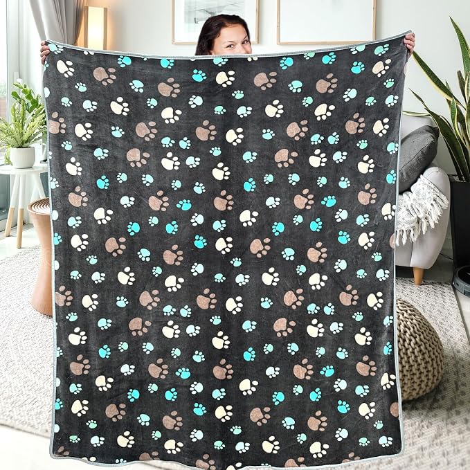 Dog Blankets for Large Dogs, Soft Fluffy Flannel Pet Blanket Mat Cover for Bed - Image 6