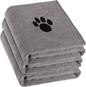 3 Pack Microfiber Dog Towels for Drying Dogs, Super Absorbent and Soft Pet by Puomue