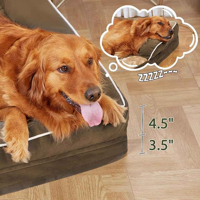 Orthopedic Dog Beds for Extra Large Dogs, Waterproof Egg Crate Foam XL Dog Bed - Image 6