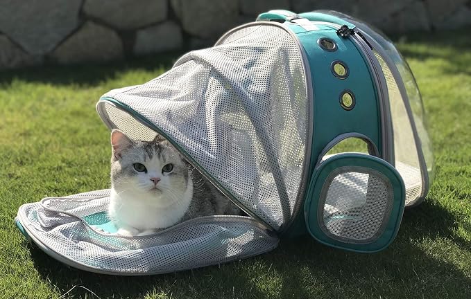 Dual Expandable Cat Backpack Carrier, Fit up to 20 lbs, Expandable Pet Carrier - Image 5