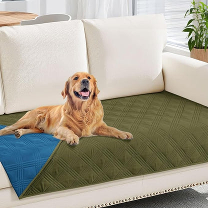 hyha Waterproof Dog Blanket, Reversible Pet Bed Blanket, Soft Sofa Couch Cover by hyha