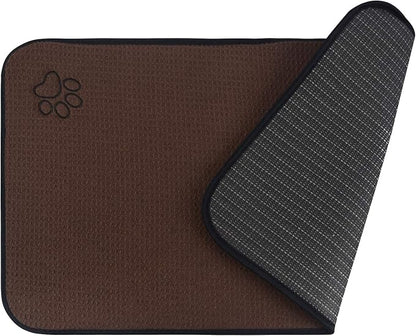 Sinland Microfiber Pet Bowl Food Mat Dish Drying Mat by SINLAND