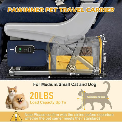 Pawinner Cat Carriers, 17.7"x13"x13" Collapsible Pets Travel Carriers Dog - Image 5