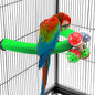U Shape Parrot Perch Stand Toy Bird Platform Sand Paw Grinding Clean Stick by FrgKbTm