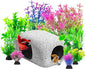 CousDUoBe 13Pcs Aquarium Hideaway Rock Cave Fish Tank Decorations quarium by CousDUoBeAquariumfishtankdecoration