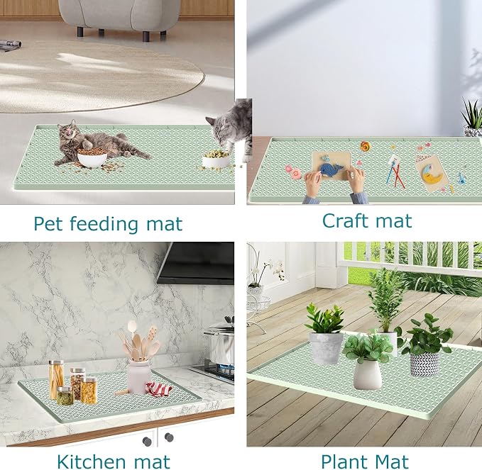 Cat Litter Mat for Litter Box, Silicone Large Cat Litter Trapping Mat - Image 5