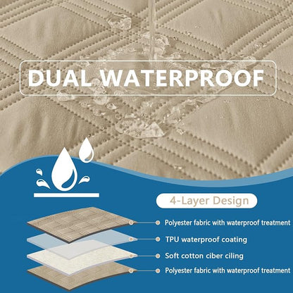 hyha Waterproof Dog Blanket, Reversible Pet Bed Blanket, Soft Sofa Couch Cover - Image 3