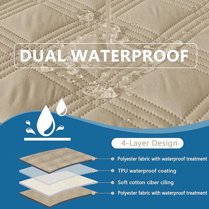 hyha Waterproof Dog Blanket, Reversible Pet Bed Blanket, Soft Sofa Couch Cover - Image 3