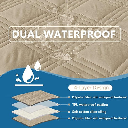 hyha Waterproof Dog Blanket, Reversible Pet Bed Blanket, Soft Sofa Couch Cover - Image 3