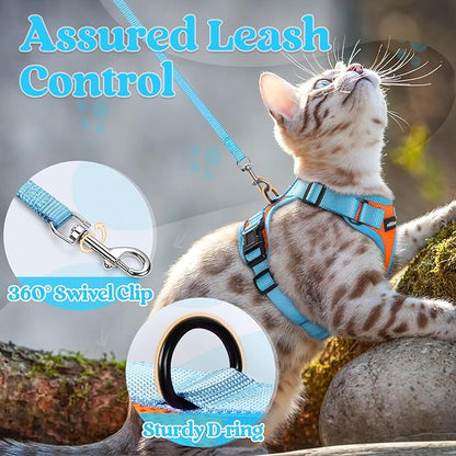 rabbitgoo Cat Harness and Leash Set, Escape Proof Soft Adjustable Vest Harnesses - Image 4