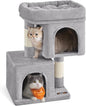 Feandrea Cat Tree, 26.4-Inch Cat Tower, Plush Condo by FeandreabySONGMICSHOME