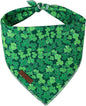 St. Patrick's Dog Bandana, UP URARA PUP Shamrock Triangle Bid Scarf by UPURARAPUP