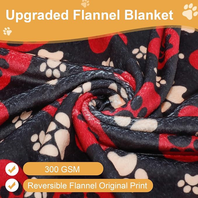 Dog Blankets for Large Dogs, Fuzzy Soft Pet Mat Throw Cover for Kennel Crate Bed - Image 4