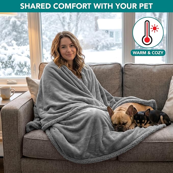 PetAmi Waterproof Dog Blanket for Medium Large Dog Puppy Cat Throw for Couch - Image 4
