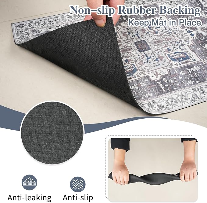 famibay Dog Food Mat, Absorbent Cat Dog Mats - Image 6