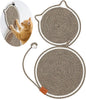 25.6 Inch Large Scratching Mat for Indoor Cats Natural Cotton Rope Flat by Shinylin