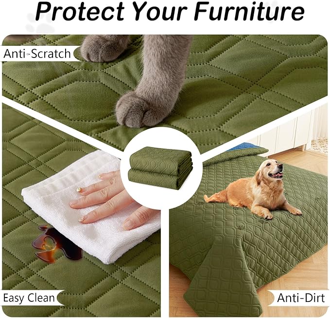 hyha Waterproof Dog Bed Blanket, Soft Pet Blankets, Waterproof Couch Cover - Image 4