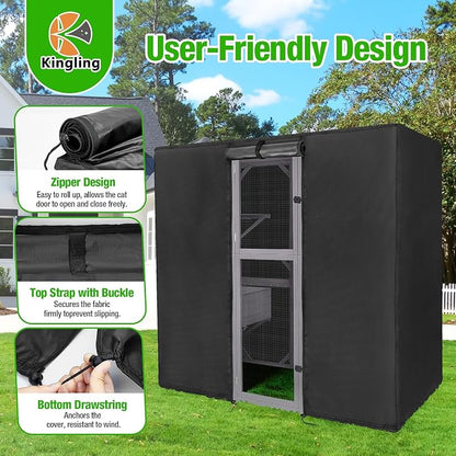 Kingling Outdoor Cat House Cover Weatherproof, Thermal Covers - Image 8