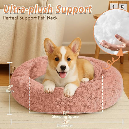 JOLLYVOGUE Calming Small Dog & Cat Bed - Image 5