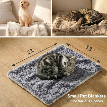 Cat Blanket for Indoor Cats Ultra-Soft Plush Small Blanket Machine Washable - Image 4