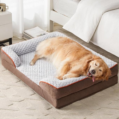 Orthopedic Dog Bed for Large Dogs, Egg Crate Foam Bed for Large Dogs, Equipped by LEXTRO
