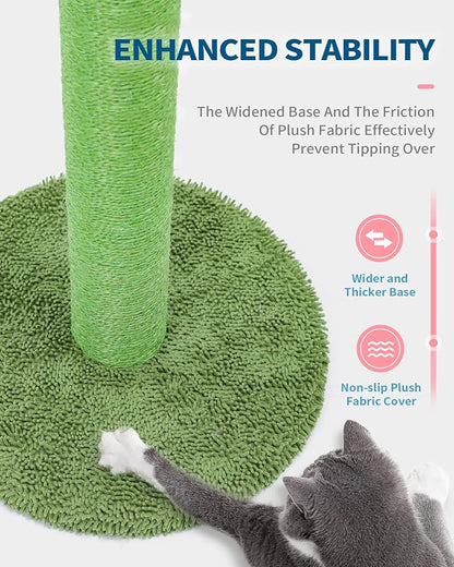 Made4Pets Cat Scratching Post, 25.6" Cactus Cat Scratcher Kitten Scratch Post - Image 5