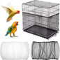 2pcs Large Bird Cage Seed Catcher Guards, Breathable Airy Nylon Mesh Material by Unknown