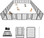Dog Playpen 40 inch Dog Fence for Outdoor Indoor Use Heavy Duty Metal Dog Pen by Jhsomdr