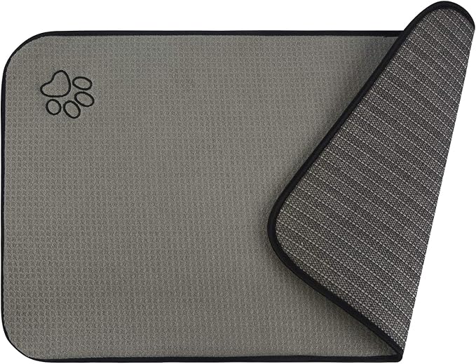 Sinland Microfiber Extra-Large Pet Food Mat Dog Feeding Mat Pet Bowl Mat by SINLAND