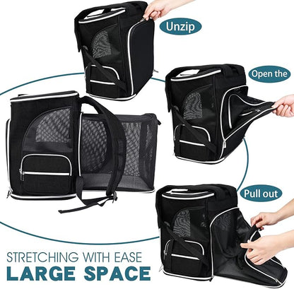 BAGLHER Expandable Pet Carrier Backpack，Pet Backpack - Image 2