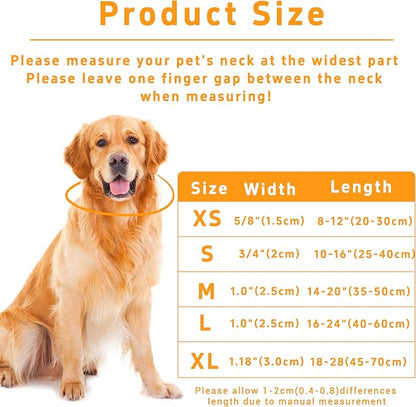 Dog Collar for Boys & Girls, Adjustable Soft Floral Pattern Pet Collar - Image 3