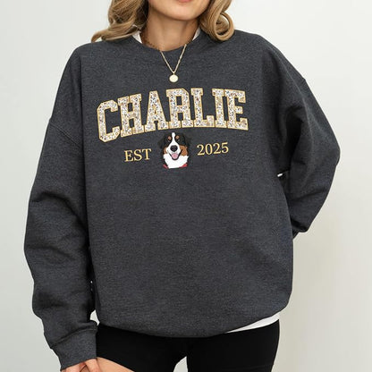 Custom Pet Sweatshirts with Photo and Name, Personalized Dog Sweatshirt - Image 2