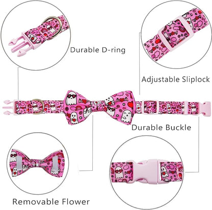 Valentine’s Day Dog Collar Adjustable Puppy Collar - Image 3