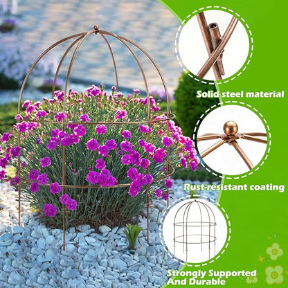 NNG 26 Inch Bird Cage Plant Support, Metal Grow Through Flower Trellis Cage - Image 3
