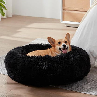 WESTERN HOME WH Calming Dog Bed & Cat Bed, Anti-Anxiety Donut Dog Cuddler Bed - Image 4