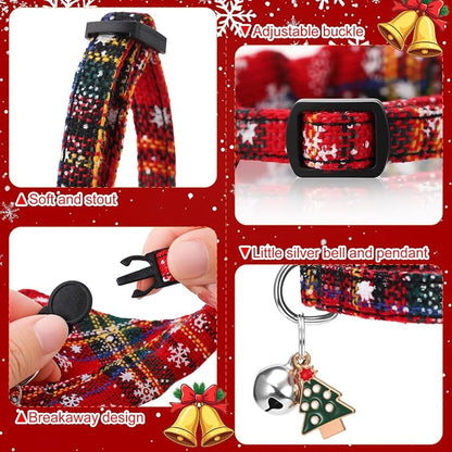6 Pack Christmas Cat Collar - Image 2
