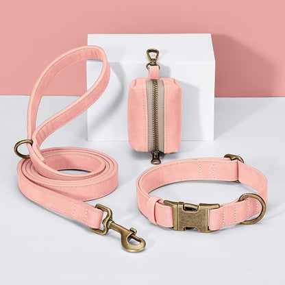 Didog Soft PU Leather Dog Collar, Stylish Quick Released Dog Collars - Image 5