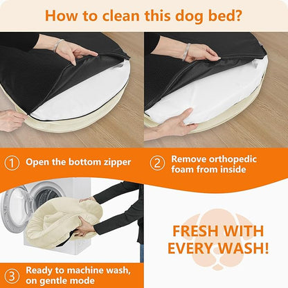 Dwanton Orthopedic Dog Bed for Medium Dogs - Image 7