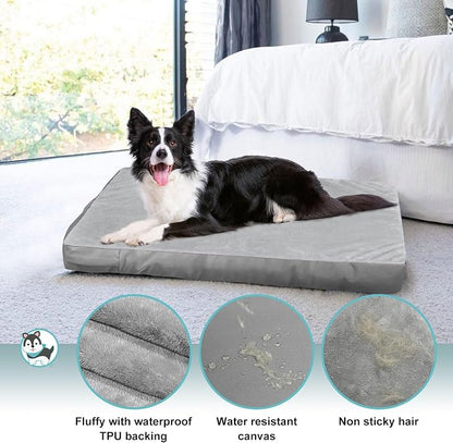 Explore Land Waterproof Dog Bed Cover Machine Washable Fluffy Dog Bed - Image 5