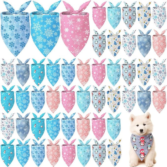 Weewooday 50 Pcs Winter Bandanas Bulk by Weewooday