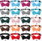 20 Pcs Cat Bowtie Collars with Bell, Solid Colors Kitten Bow Breakaway Cat by Unknown
