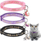 Cat Collar with Bells Breakaway, 3 Pack Moon and Star Cat Collar Reflective by DILLYBUD