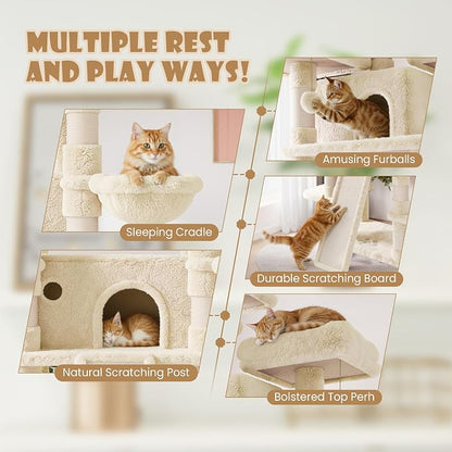 SHA CERLIN 81 Inches Extra Large Cat Tree - Image 5
