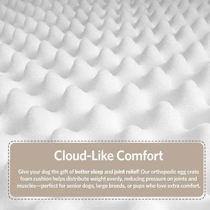MidWest Homes for Pets Orthoperdic Egg-Crate Nesting Pet Bed w/ Teflon Fabric - Image 6
