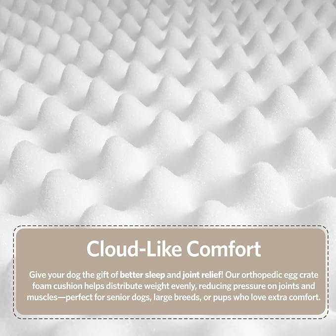 MidWest Homes for Pets Orthoperdic Egg-Crate Nesting Pet Bed w/Teflon Fabric - Image 6